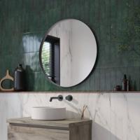 Ben Mimas ronde spiegel Ø80cm mat zwart - thumbnail