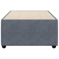 Bedframe zonder matras 100x200 cm fluweel donkergrijs - thumbnail