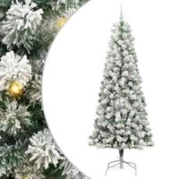 VidaXL Kunstmatige inklapbare kerstboom groen en wit 240 cm - thumbnail