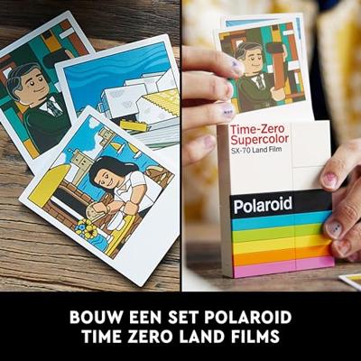 LEGO 21345 Ideas Polaroid OneStep SX-70 camera, bouwmodel voor volwassenen met stickers - thumbnail