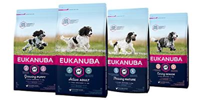 EUKANUBA premium hondenvoer met kip voor middelgrote rassen - droogvoer voor puppy honden, 15 kg