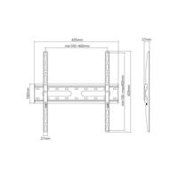 Supporto TV fisso - SLIM - Acciaio - SHO 4210 - thumbnail