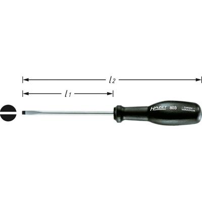 HAZET schroevendraaier "trinamic" screwdriver slot 12.0x2.0x200