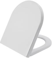 Saqu Touch toiletbril met softclose en quickrelease 35,9x46,4x5cm mat wit - thumbnail