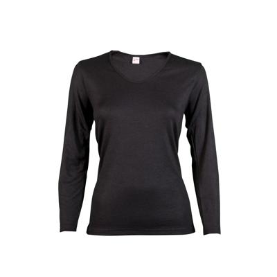 Dames thermo shirt Lange mouw - Thermo ondergoed dames - Diepe hals - Thermisch