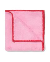 HEMA Stofdoek 32x32cm microvezel fleece roze - thumbnail