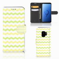 Samsung Galaxy S9 | Telefoon Hoesje | Waves Yellow - thumbnail