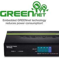 TRENDnet TPE-TG50G 5-poorts Gigabit PoE+ Switch, 31 watt PoE totaal vermogen, 10 Gbit/s schakelcapaciteit, plug & play, full & half duplex - thumbnail