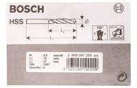 Bosch Accessories 2608597255 HSS Metaal-spiraalboor 8 mm Gezamenlijke lengte 79 mm Rollenwals DIN 1897 Cilinderschacht 5 stuk(s) - thumbnail