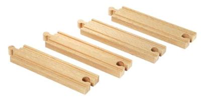 BRIO World Middellange rechte rails