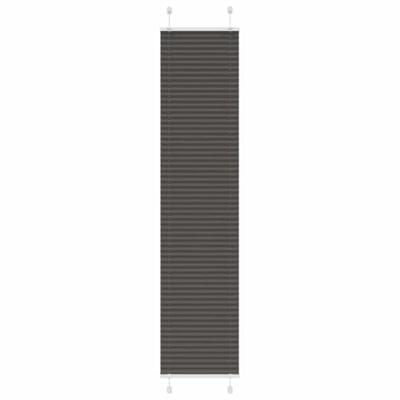 VidaXL Plissé rolgordijn 50x200 cm stofbreedte 49,4 cm polyester zwart