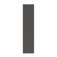 VidaXL Plissé rolgordijn 40x200 cm stofbreedte 39,4 cm polyester zwart - thumbnail