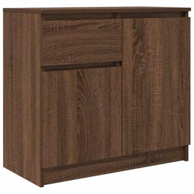 Dressoir met lade 71x35x65 cm spaanplaat bruin eikenkleurig Dressoir met lade 71x35x65 cm spaanplaat bruin eikenkleurig