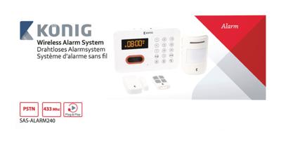 Gebruiksvriendelijk draadloos alarmsysteem