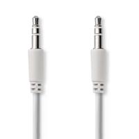 Nedis CAGP22010WT10 Stereo-audiokabel, Spiraal 3,5 Mm Male - 3,5 Mm Male 1,0 M Wit - thumbnail