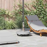 VidaXL Parasolvoet grijs 45 x 45 x 45 cm graniet en rvs - thumbnail