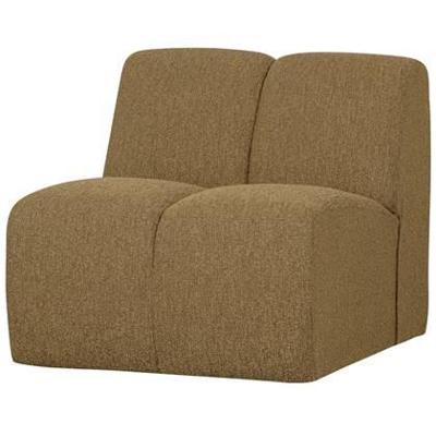 Woood Mojo 1-zits bank bouclé Geel/Bruin Melange