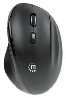 Manhattan 190237 Ergonomische muis Draadloos Optisch Zwart 3 Toetsen 800 dpi, 1200 dpi, 1600 dpi Ergonomisch, Geïntegreerd scrollwiel - thumbnail