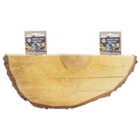 Bzn rustplank hout 1/2 rond - thumbnail