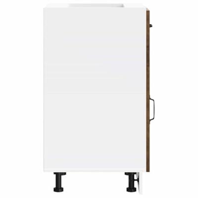 Keuken onderkast Kalmar bewerkt hout gerookt eikenkleurig Keuken onderkast Kalmar bewerkt hout gerookt eikenkleurig