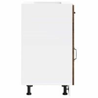 Keuken onderkast Kalmar bewerkt hout gerookt eikenkleurig - thumbnail