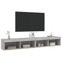 Tv-meubels met LED-verlichting 2 st 100x30x30 cm grijs sonoma - thumbnail