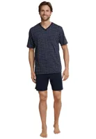 Blauw geruite shortama Schiesser - thumbnail