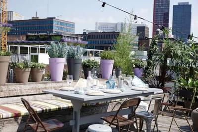 Elho pot loft urban rond hoog D35cm antraciet - thumbnail