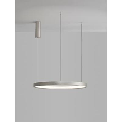 Lyora Ronde hanglampPerrine zilvergrijs Ø 60cm - 9345618