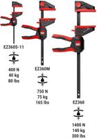Bessey EZ360S-11SET Enkele handklem met draaibare handgreep EZ360 Spanbreedte (max.):110 mm Afm. werkbereik:40 mm - thumbnail