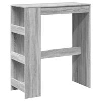 Bartafel met rekken 90x40x103,5 cm bewerkt hout grijs sonoma - thumbnail