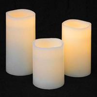 Led kaars wit set 3 stuks - thumbnail