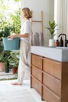 Curver Softex wasmand 45L Blauwgroen - thumbnail