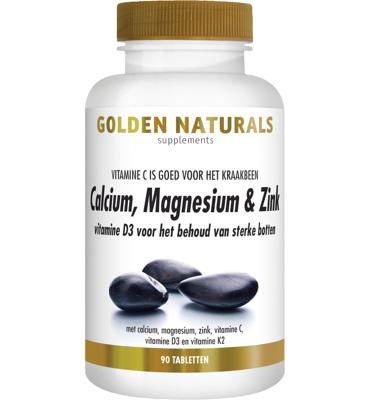 Golden Naturals Calcium, Magnesium & Zink Tabletten