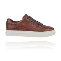 Brown Reptile Sneakers Lureaux - Handgemaakte Nette Schoenen Voor Heren - thumbnail