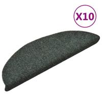 VidaXL Trapmatten zelfklevend 10 st 56x17x3 cm naaldvilt groen - thumbnail