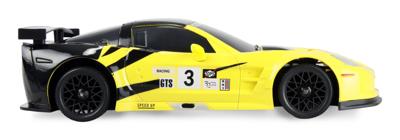 Amewi 1:18 RC auto Elektro Drift Corvette C6.R Drift Car Geel Brushed 4WD RTF 2,4 GHz Incl. accu en laadkabel, Voordeelset