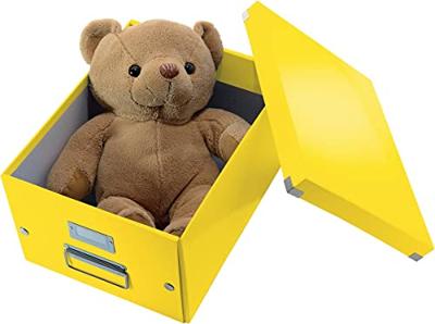 Opbergdoos Leitz Click & Store WOW middel gerecycled karton 281x200x370mm geel | 6 stuks