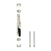 Intersteel set pomp-espagnolet Ton 222 incl. stangenset 2x125 cm - nikkel/ebbenhout - thumbnail