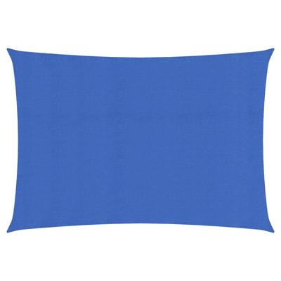 VidaXL Zonnezeil 160 g/m² rechthoekig 3,5x5 m hdpe blauw