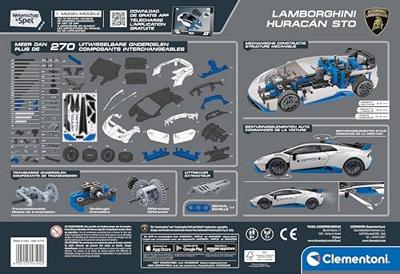 Clementoni wetenschap en spel - mechanics lamborghini huracan sto bouwset - 270dlg. - thumbnail