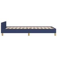 Bedframe zonder matras 90x190 cm stof blauw - thumbnail