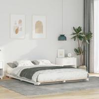 Bedframe Wit 160 x 210 cm Massief grenenhout - thumbnail