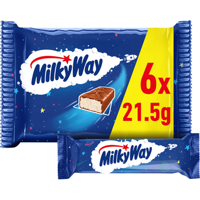 Milky Way Twin luchtige chocolade repen 6pack bij Jumbo - thumbnail