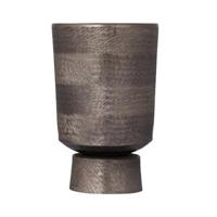 PTMD bloempot erga aluminium s grijs 30 cm | 4 stuks - thumbnail