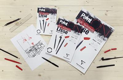 Tekenblok clairefontaine paint on a4 glad 25v 250g | 4 stuks