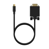 Adapter USB-C naar DisplayPort Aisens A109-0692 Zwart 80 cm - thumbnail