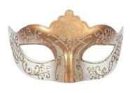 Masker Venetiaans wit - thumbnail
