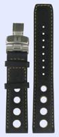 Horlogeband Tissot T91142851A / T91142781A / PRS 516 / T600013244 Leder Zwart 20mm - thumbnail