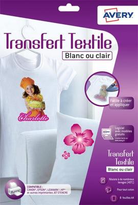 T-shirt transfer avery c9405-8 a4 8vel